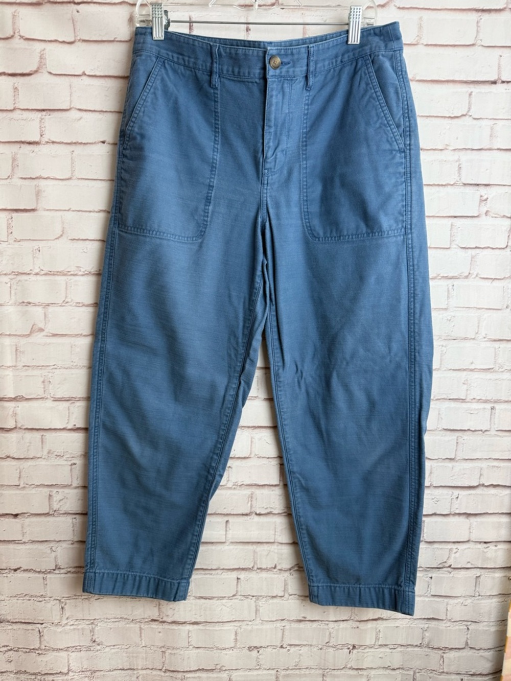 J. Crew Light Blue Casual Button-Front Pants